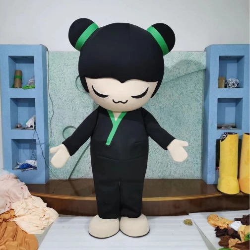 Maris Custom Black Outfit Cartoon Character Mascot Costume - Cultural Brand Suit