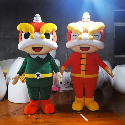 Maris Custom Lion Dance Themed Mascot Plush Costumes - Festive Character Suits