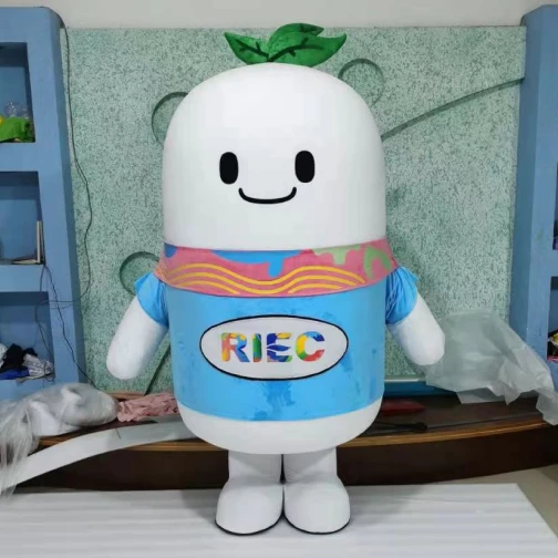Maris Custom RIEC Radish Mascot Costume - Promotional Brand Suit