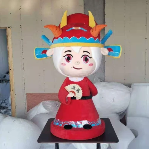 Traditional Chinese Character Mascot Costume