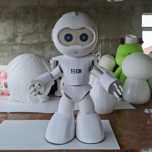 Maris Custom TECH Robot Mascot Costume - Tech Brand Promotional Character Suit