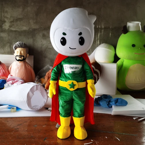Maris Custom Treezo Superhero Mascot Costume - Brand Promotional Suit