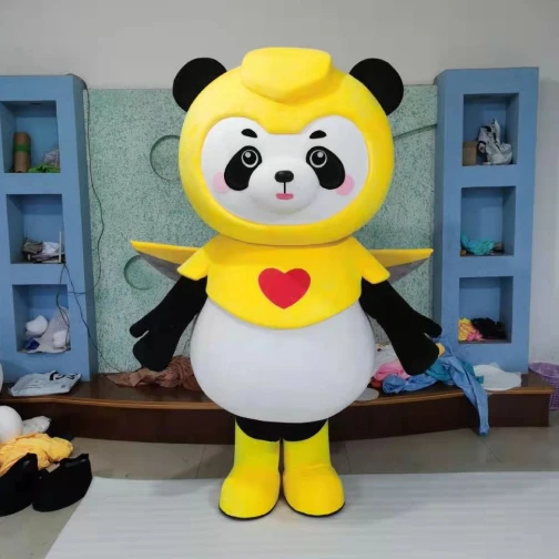 Maris Custom Panda Bee Mascot Costume - Cute Brand Character Suit