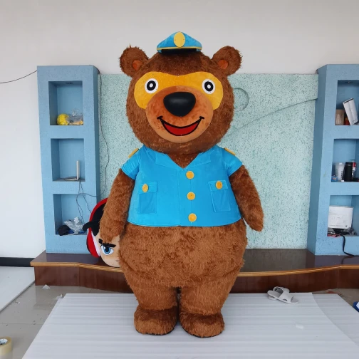 Maris Custom Police Bear Plush Mascot Costume - Brand Character Suit