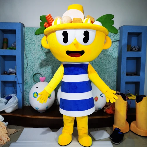 Maris Custom Yellow Food-Themed Cartoon Mascot Costume - Promotional Character Suit