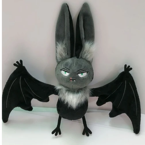 Maris Custom Gray Bat Plush Toy - Cute Stuffed Bat Character Plush