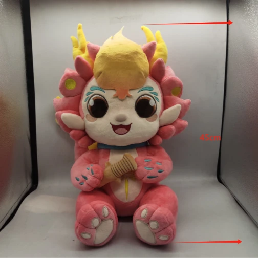Maris Custom Pink Dragon Themed Plush Mascot - Cute Collectible