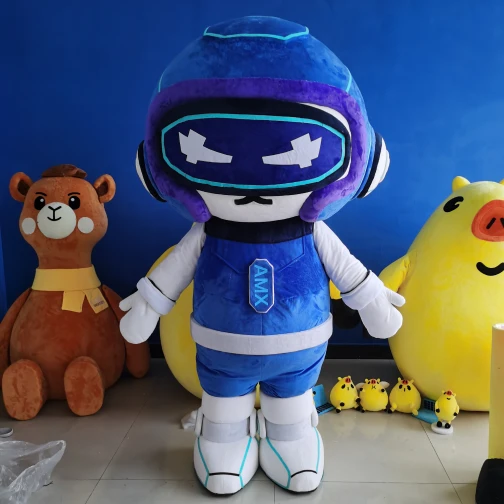 Maris Custom AMX Tech Mascot Costume - Futuristic Brand Character Suit