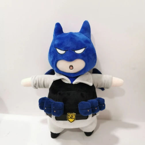 Maris Custom Blue Batman Style Plush - Themed Stuffed Character Plush