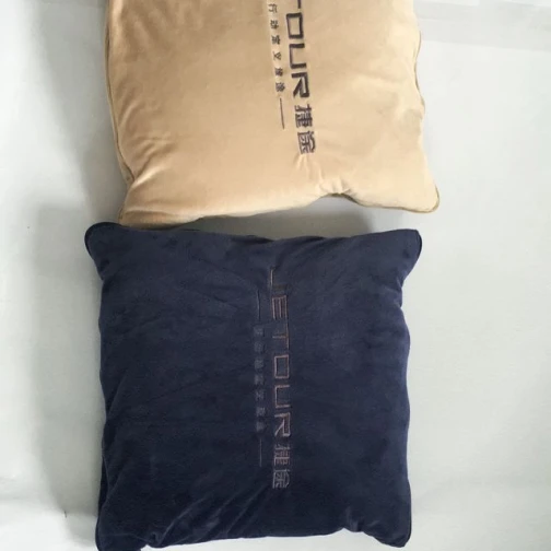 Maris Custom Solid Color Printed Plush Pillow - Branded Stuffed Cushion with Logo