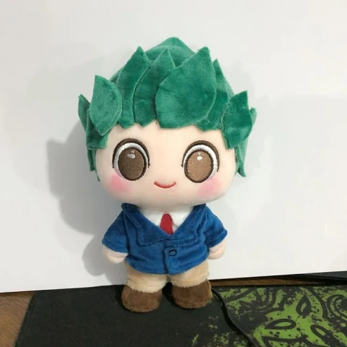 Maris Custom Green Haired Boy Plush Doll - Stylized Stuffed Character