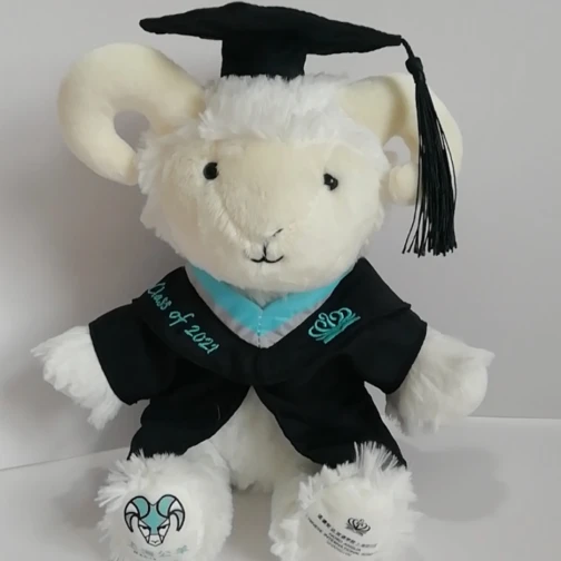 Maris Custom Graduation Sheep Plush Doll - Graduation Themed Stuffed Animal