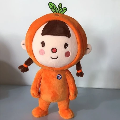 Maris Custom Orange Costume Girl Plush Doll - Cute Themed Stuffed Character