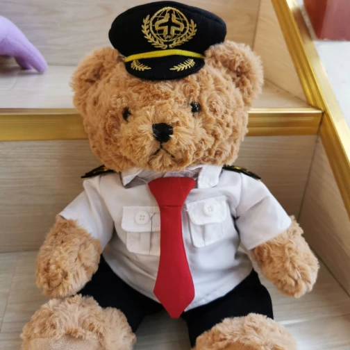 Maris Custom Uniform Teddy Bear Plush - Branded Pilot Themed Stuffed Bear