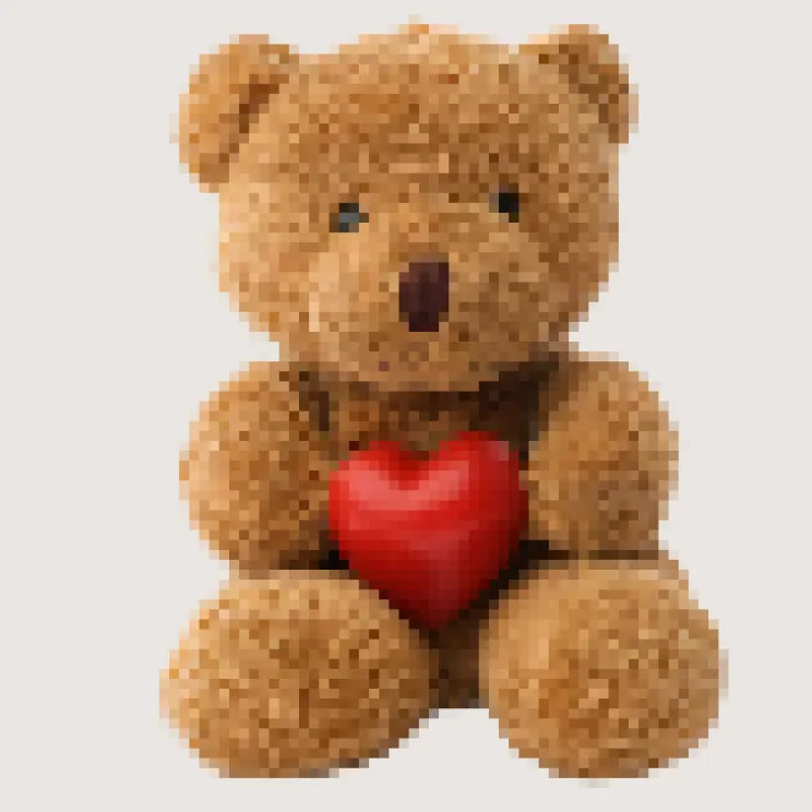 classic custom teddy bear in soft brown plush fabric