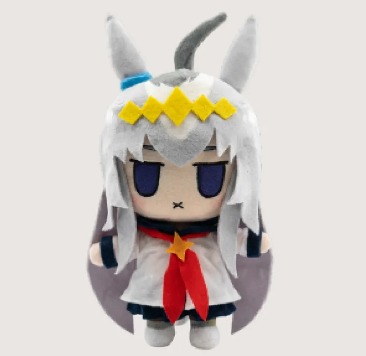 custom anime character plush with detailed costume stitching