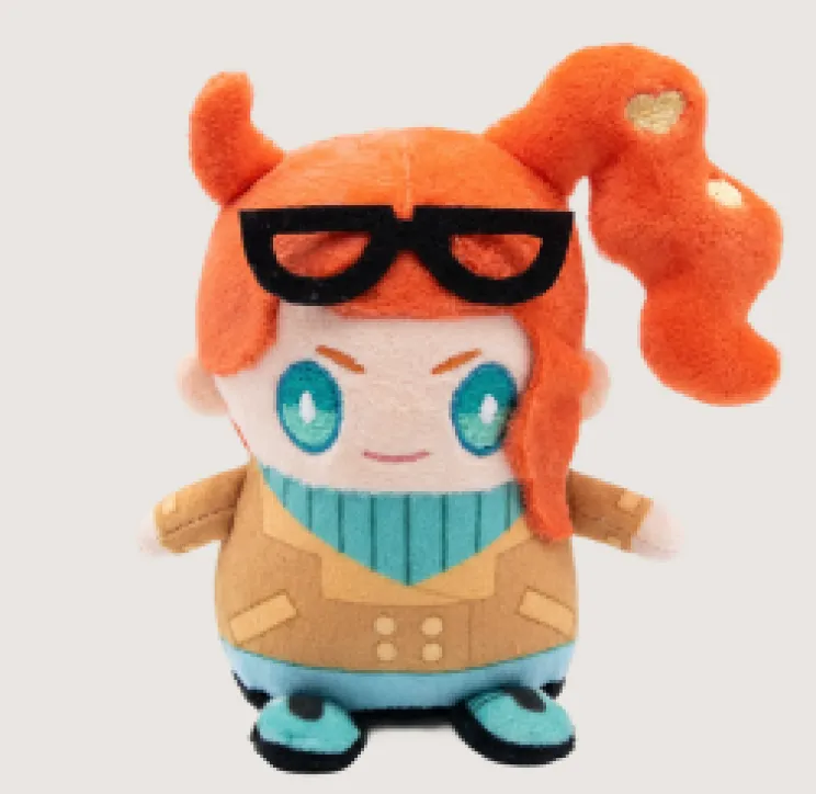 custom VTuber character plush for creator merchandise