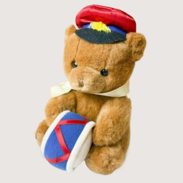custom kawaii plush animal with oversized head and round eyes