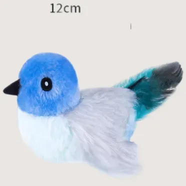 mini stuffed animal with embroidered face palm size