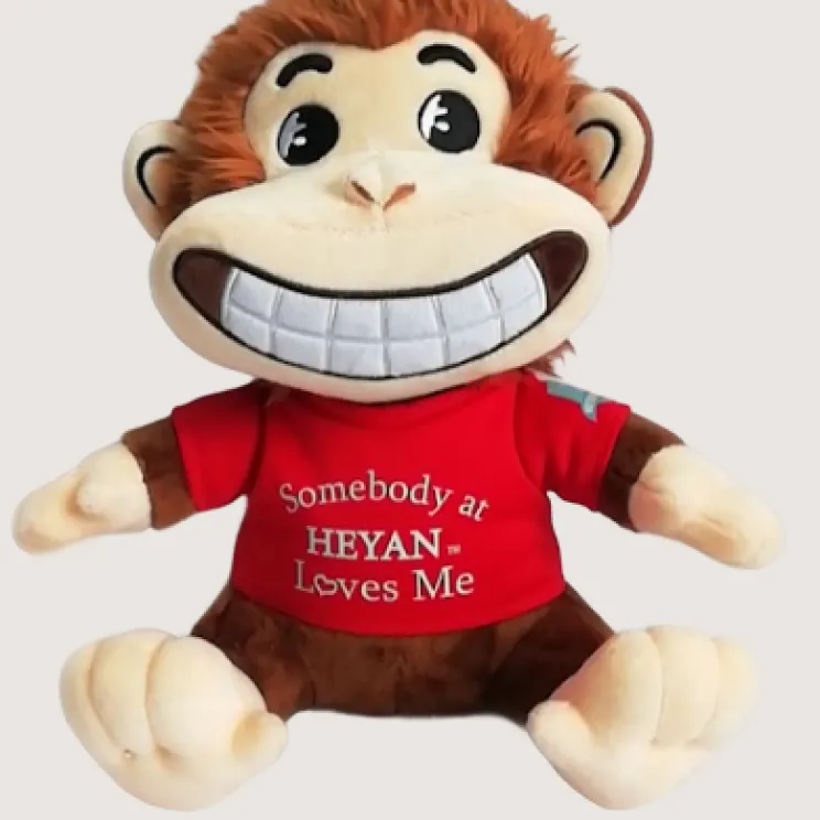 promotional plush toy with embroidered company logo