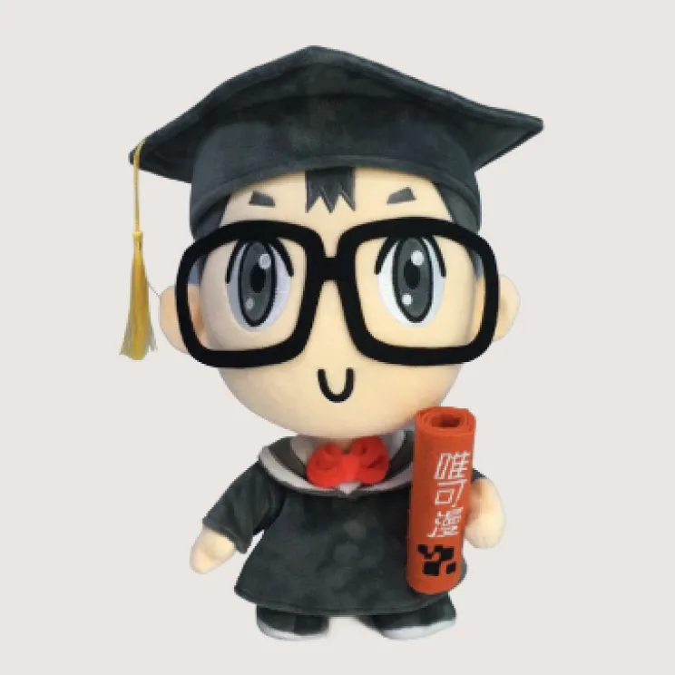 custom school mascot plush for university merchandise