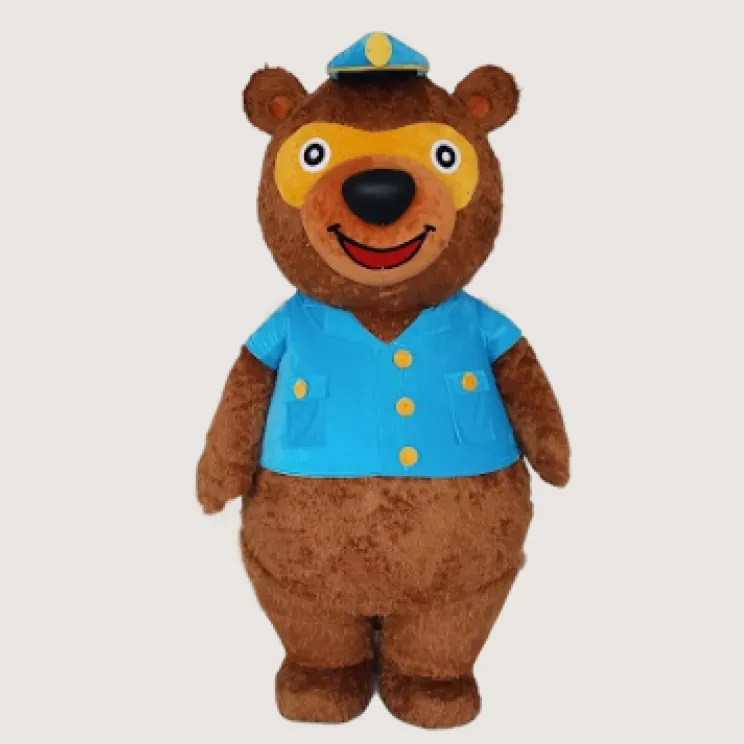 custom animal mascot costume with fur fabric exterior