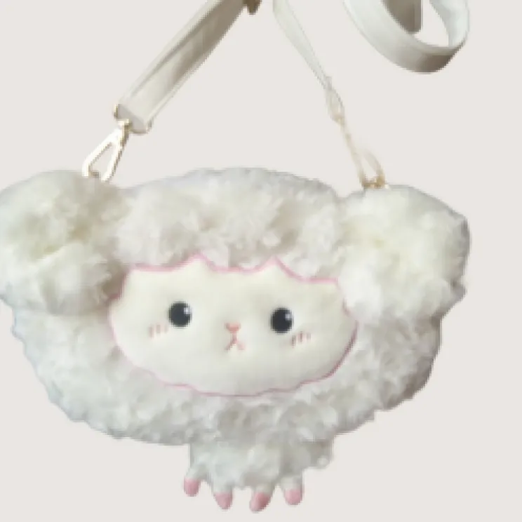 custom character plush bag shaped like cartoon figure