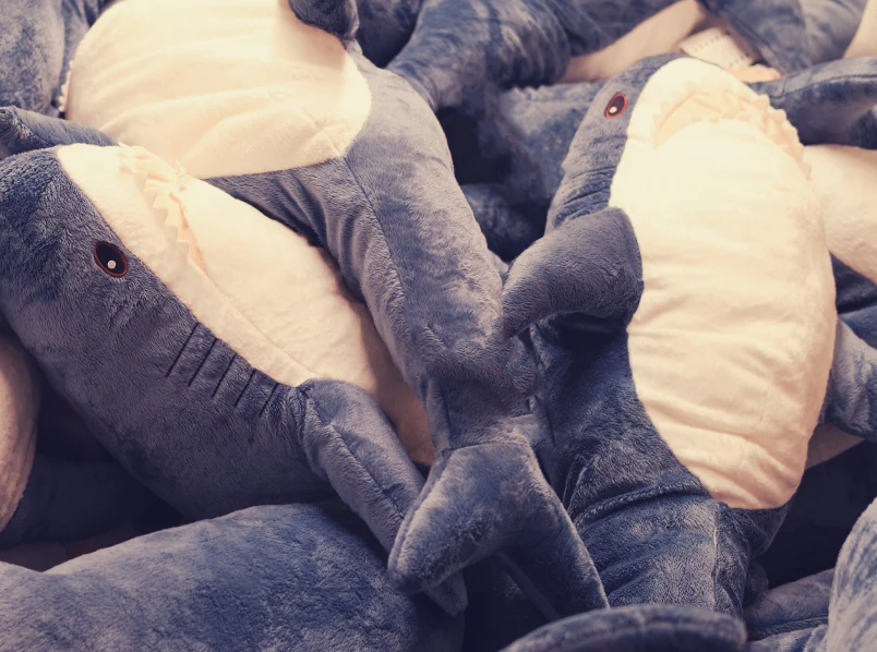 blue shark plush toys